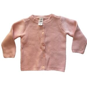 Simple Joys by Carter's Girls Toddler Long Sleeve Crotchet T-Shirts Pink Sz 12 M